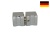 05030 31 Кноб комплект, квадратная, полированный хром, Германия