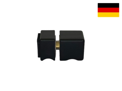 05032 81 Кноб комплект с резиновым торцом, квадратный, черный матовый, Германия