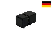 05032 81 Кноб комплект с резиновым торцом, квадратный, черный матовый, Германия