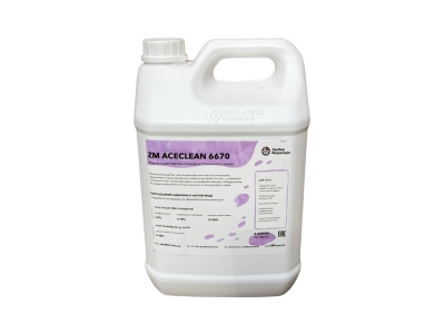 Ацеклин 6670 - ZM Aceclean 6670 - жидкость для очистки станков от стекольного шлама