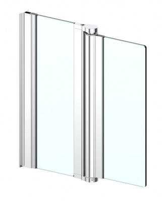 Петля маятниковая Aqua (стена-стекло-стекло) для стекла 6+8 мм, L=2100 мм, хром глянцевый (круглая)