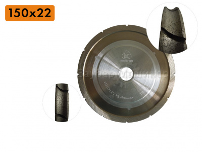 Huater 150x22 PE SEG "карандаш", алмазные периферийные сегментированные круги для стекла 12 мм