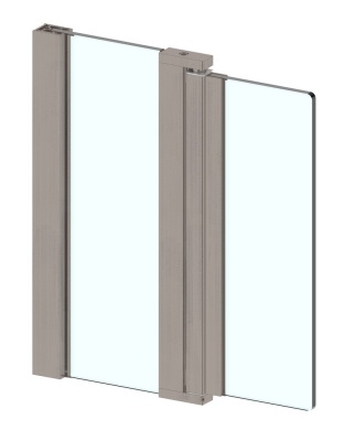 S012S Маятниковая петля с автоподъемом 2100 мм стена-стекло/стекло цвет никель для стекла 6/8 мм