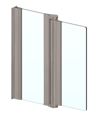 S012 Маятниковая петля стена-стекло-стекло 2100 мм цвет никель для стекла 6/8 мм